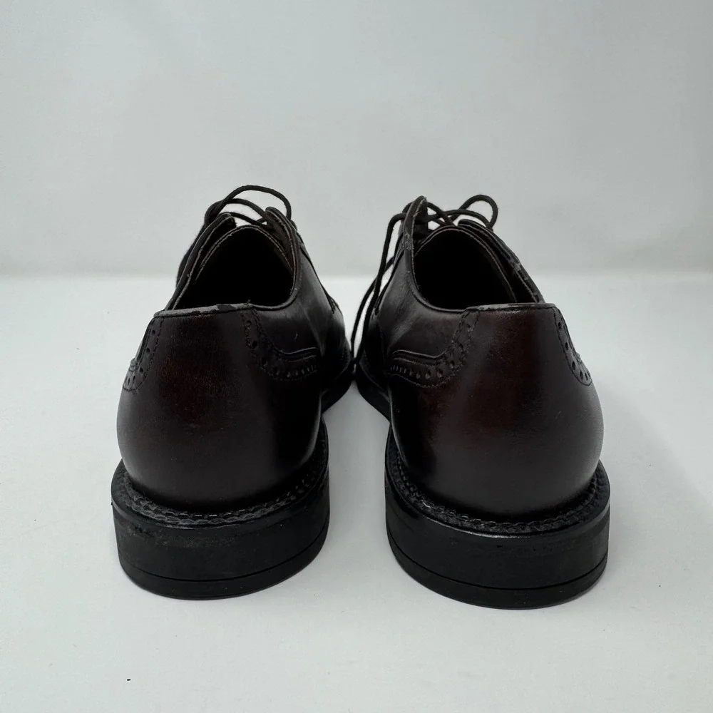 Timberland Mens Size 8.5 Oxford Cap Toe Dress Shoes Dark Brown‎ Leather 92074